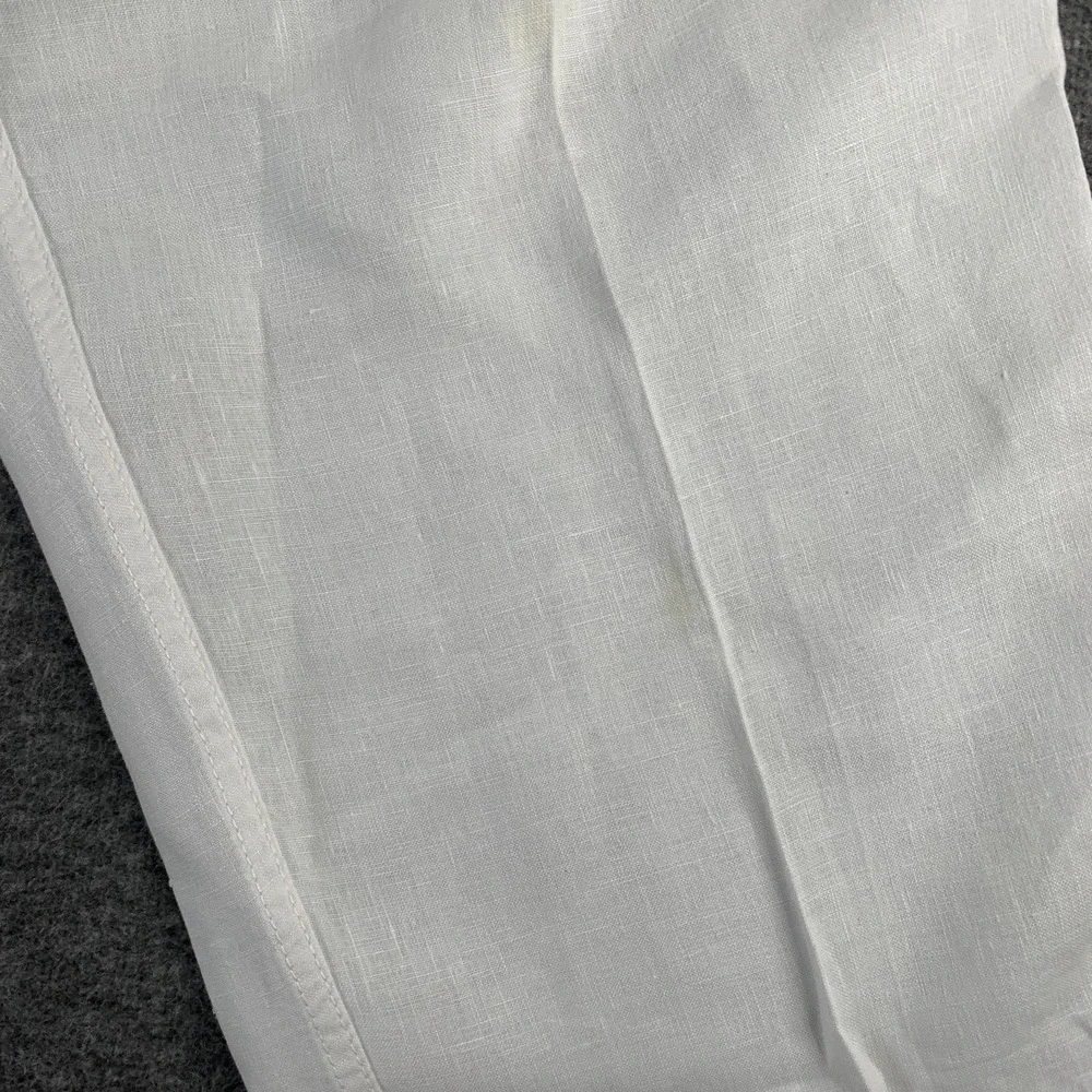 Vilebrequin Linen Pants Men 3XL White Coastal Pull On Drawstring Old Money